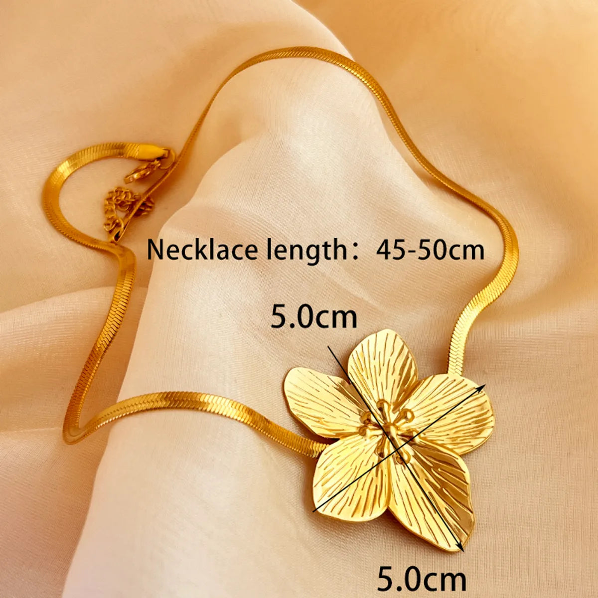 Tropical Gold Flower- 18K Gold Plated