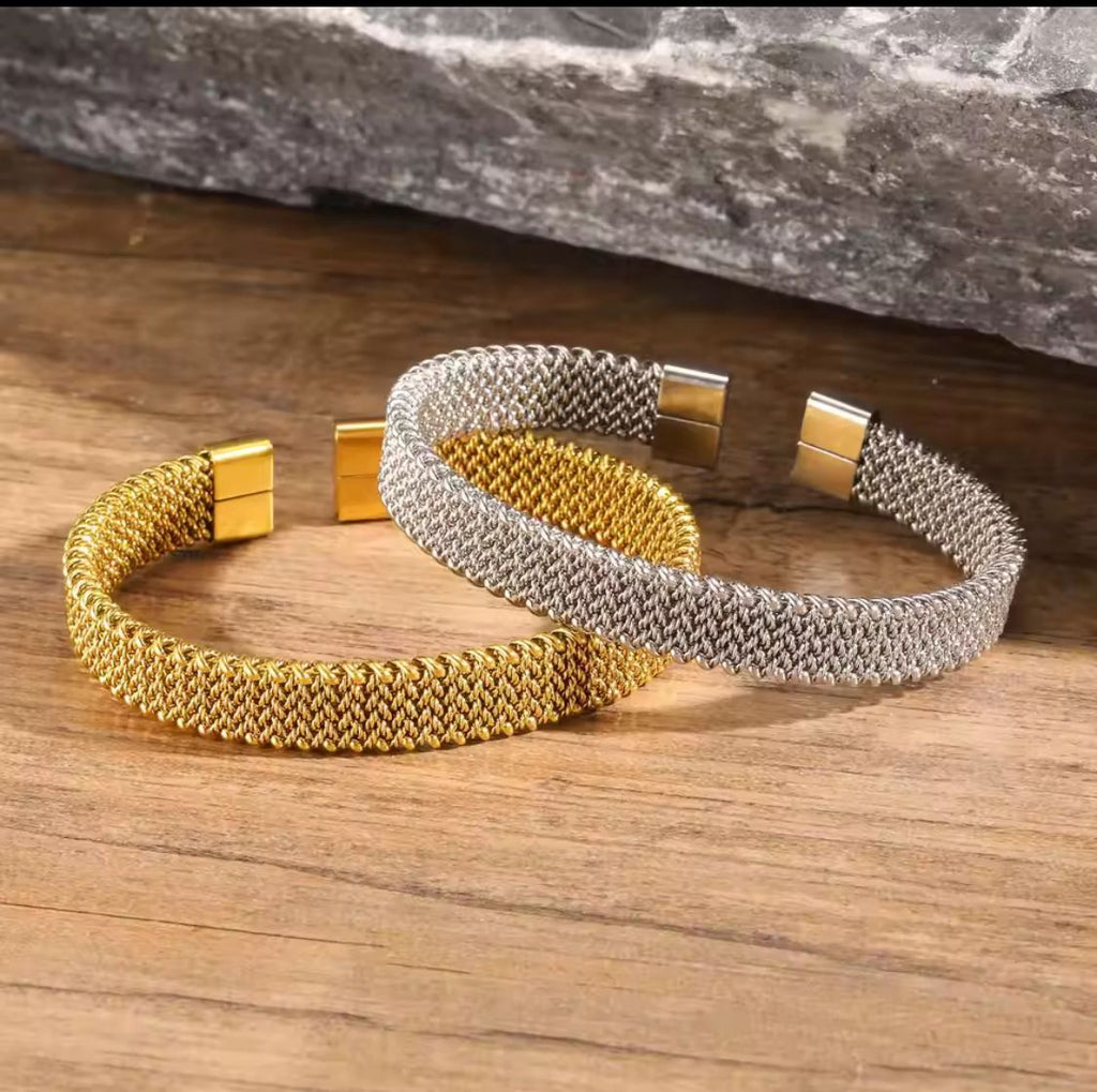 Braided Open Bangle
